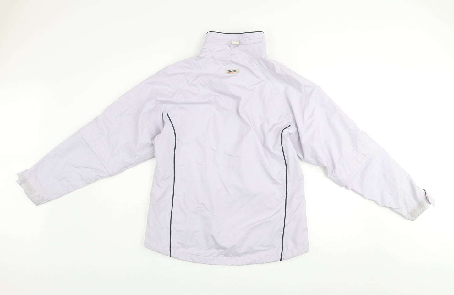 Kartel Mens White Windbreaker Jacket S Lightweight Waterproof