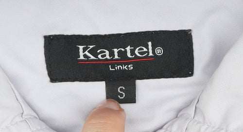 Kartel Mens White Windbreaker Jacket S Lightweight Waterproof