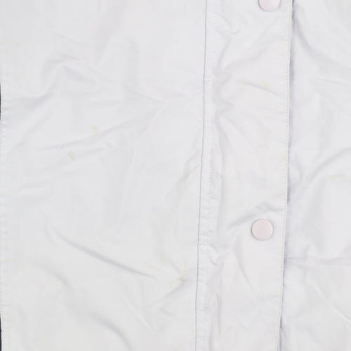 Kartel Mens White Windbreaker Jacket S Lightweight Waterproof