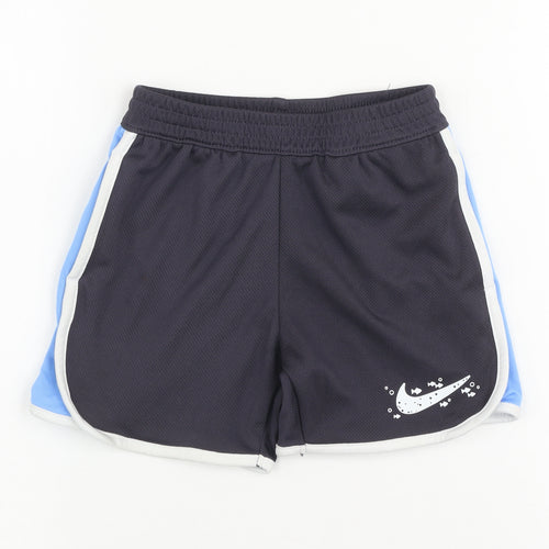 Nike Boys Black Athletic Mesh Shorts 2-3 Years Lightweight Sportswear