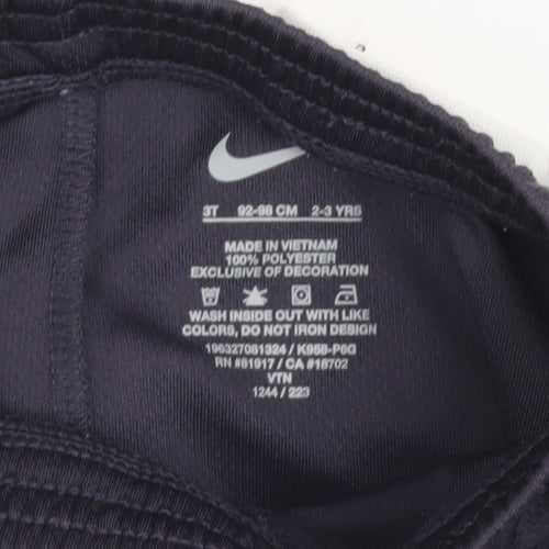 Nike Boys Black Athletic Mesh Shorts 2-3 Years Lightweight Sportswear