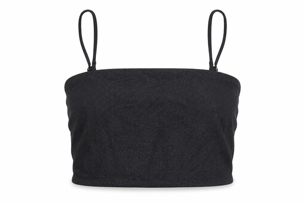Front view of Eight Paris Women's Black L Camisole Tank Top