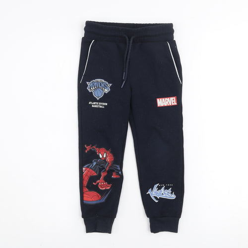 Marvel Boys Blue Spider-Man NBA Joggers 3 Years Fleece Sweatpants