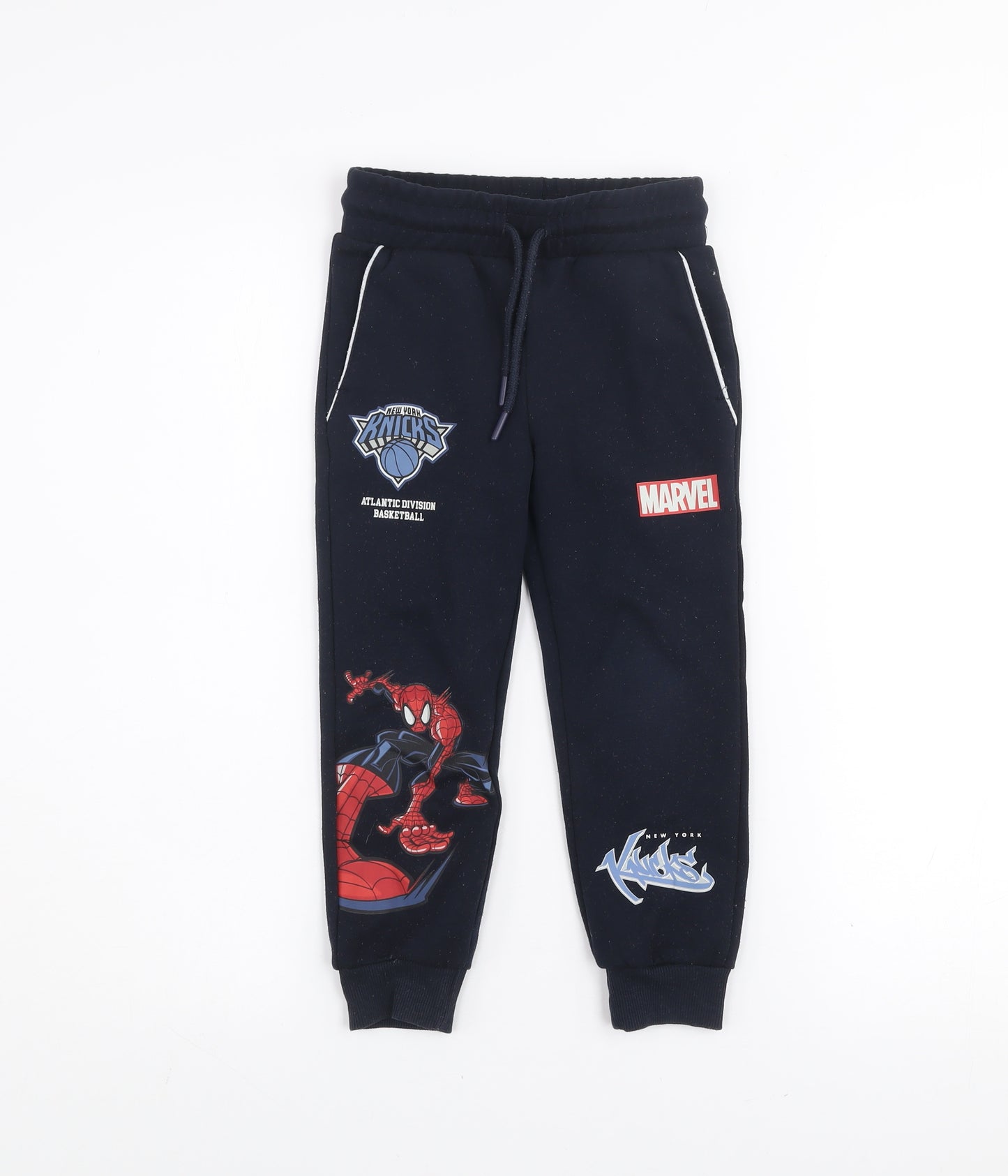 Marvel Boys Blue Spider-Man NBA Joggers 3 Years Fleece Sweatpants
