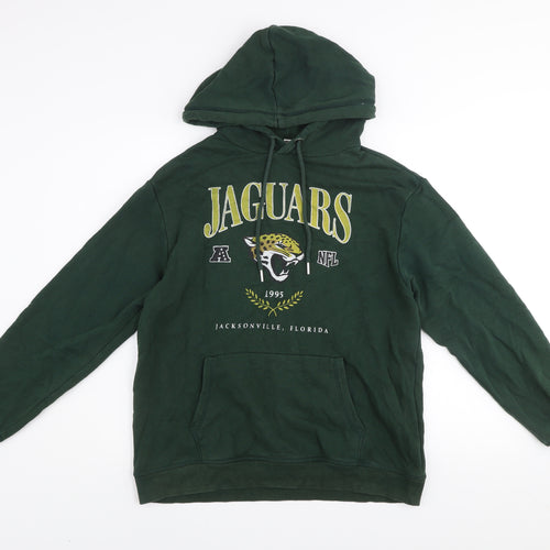 H&M Men's Green Jaguars NFL Pullover Hoodie Size S Cotton Blend