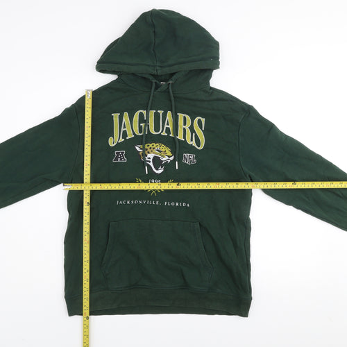 H&M Men's Green Jaguars NFL Pullover Hoodie Size S Cotton Blend