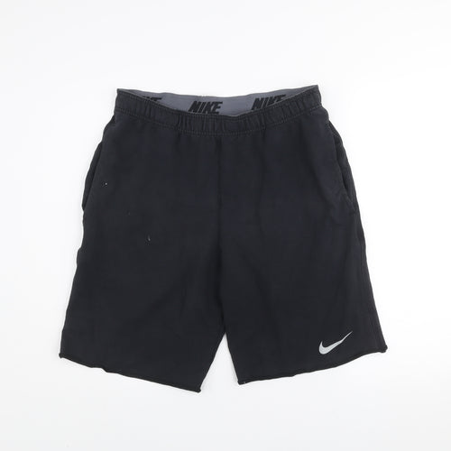 Nike Men's Black Small Dri-FIT Athletic Shorts with Elastic Waist
