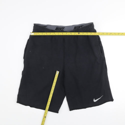 Nike Men's Black Small Dri-FIT Athletic Shorts with Elastic Waist