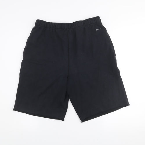 Nike Men's Black Small Dri-FIT Athletic Shorts with Elastic Waist