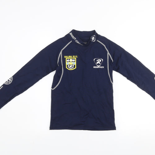 Rugbytech Boys Blue Long Sleeve Rugby Training Top 12-13 Years