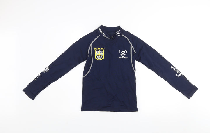 Rugbytech Boys Blue Long Sleeve Rugby Training Top 12-13 Years
