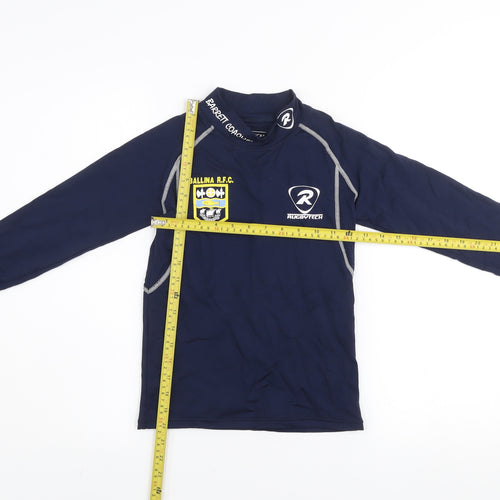 Rugbytech Boys Blue Long Sleeve Rugby Training Top 12-13 Years