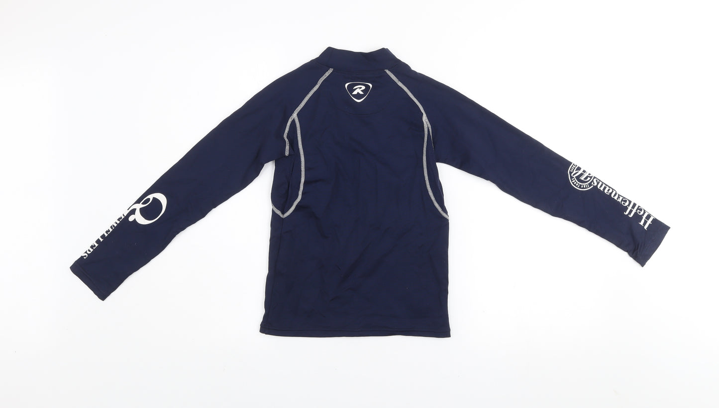 Rugbytech Boys Blue Long Sleeve Rugby Training Top 12-13 Years