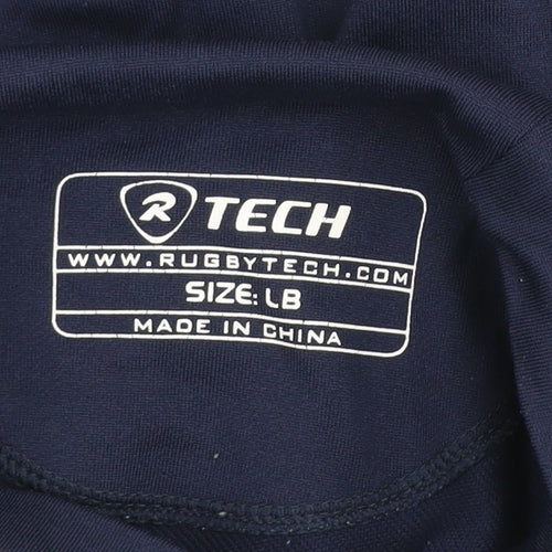 Rugbytech Boys Blue Long Sleeve Rugby Training Top 12-13 Years