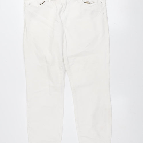 s.Oliver Women's White Slim Fit Betsy Jeans Size 16