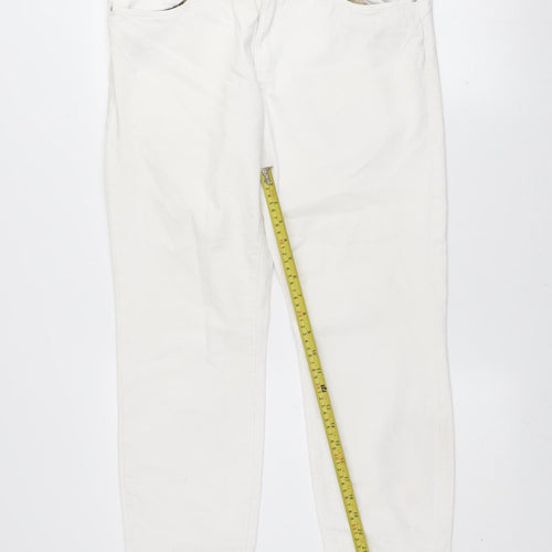 s.Oliver Women's White Slim Fit Betsy Jeans Size 16