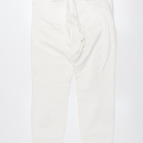 s.Oliver Women's White Slim Fit Betsy Jeans Size 16
