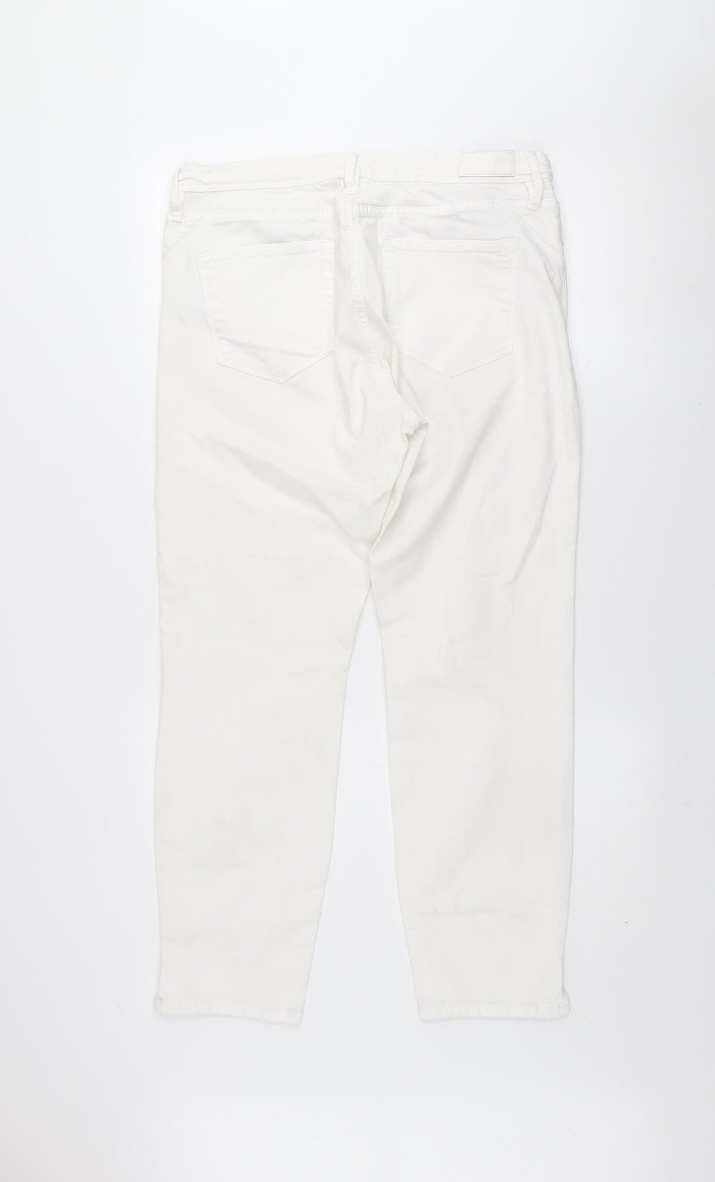 s.Oliver Women's White Slim Fit Betsy Jeans Size 16