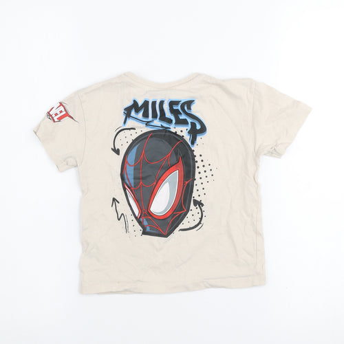Primark Boys Beige Spider-Man Graphic T-Shirt 2-3 Years