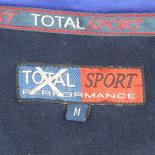 Total Sport Men's Blue Full Zip Lightweight Track Jacket Size M