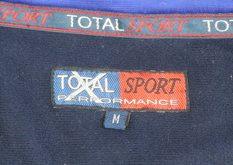 Total Sport Men's Blue Full Zip Lightweight Track Jacket Size M