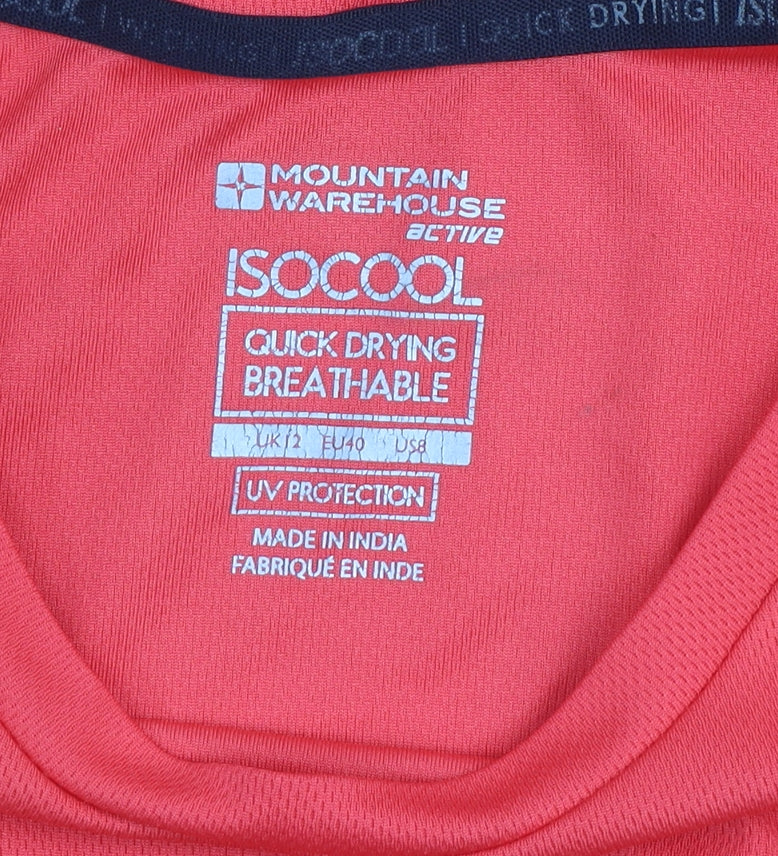 Mountain Warehouse Womens Red Size 12 IsoCool Activewear T-Shirt