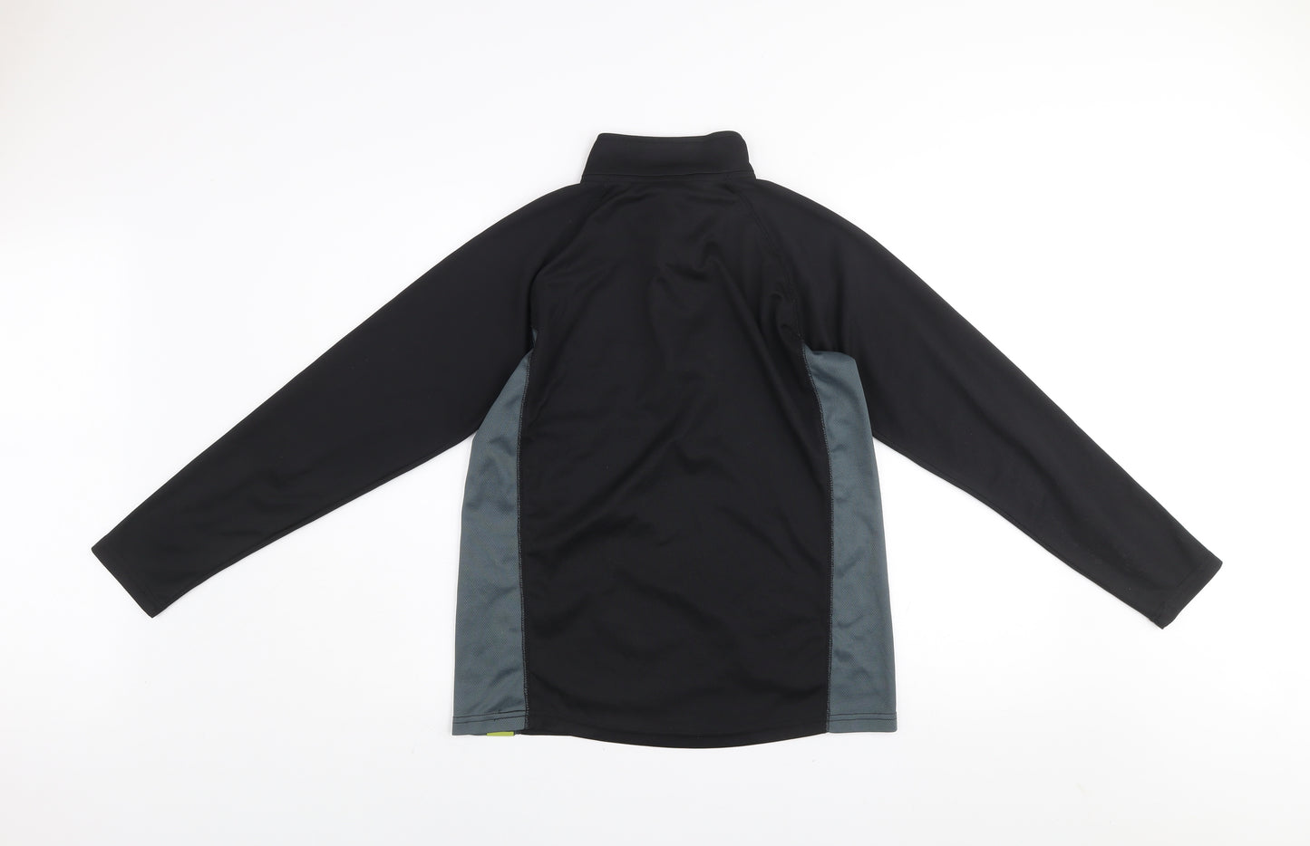 Trekmates Unisex Black L 1/4 Zip Pullover Lightweight Fleece Sweatshirt