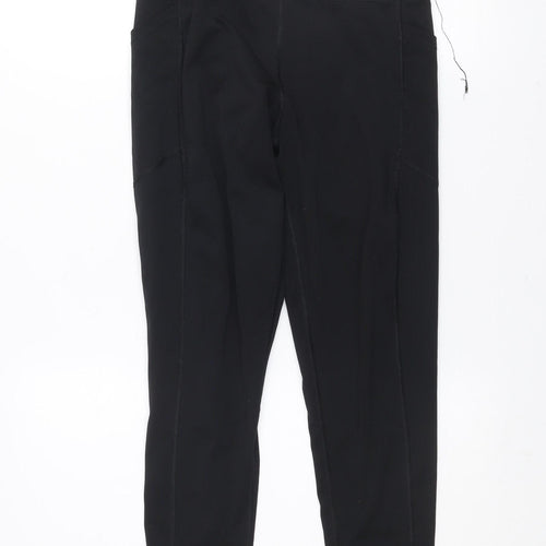 Calvin Klein Womens Black Capri Leggings M Gym Training Stretch
