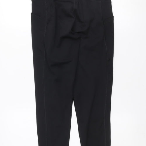 Calvin Klein Womens Black Capri Leggings M Gym Training Stretch