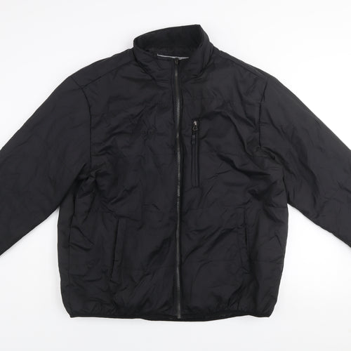 Free Country Men's Black XL Puffer Jacket Full Zip Polyester Winter Coat