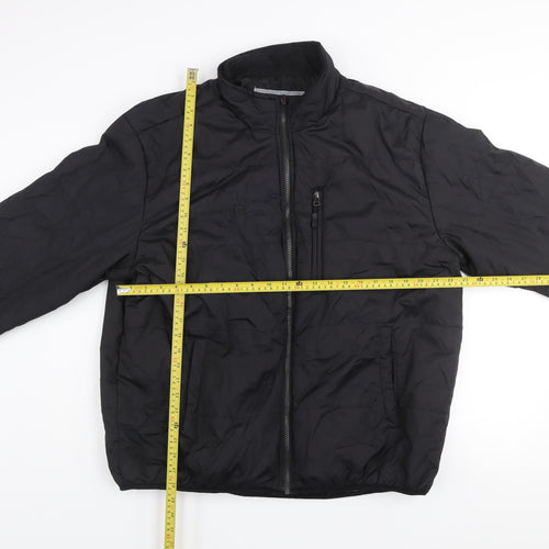Free Country Men's Black XL Puffer Jacket Full Zip Polyester Winter Coat