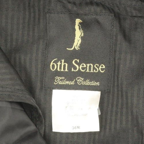 6th Sense Men’s Blue Chino Trousers 36R Regular Fit Cotton Blend