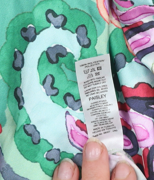Gallery Women’s Multicoloured Paisley Midi A-Line Dress Size 14