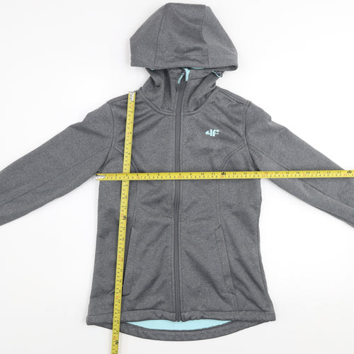 4F Womens Grey Hooded Softshell Jacket XS