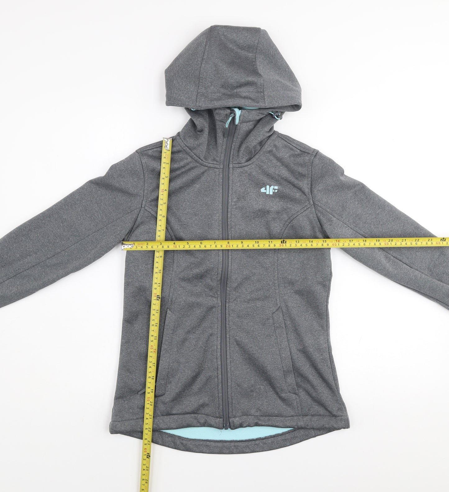 4F Womens Grey Hooded Softshell Jacket XS