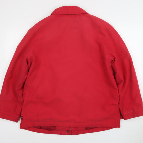 Dannimac Women Red L Mid-Length Rain Coat Jacket