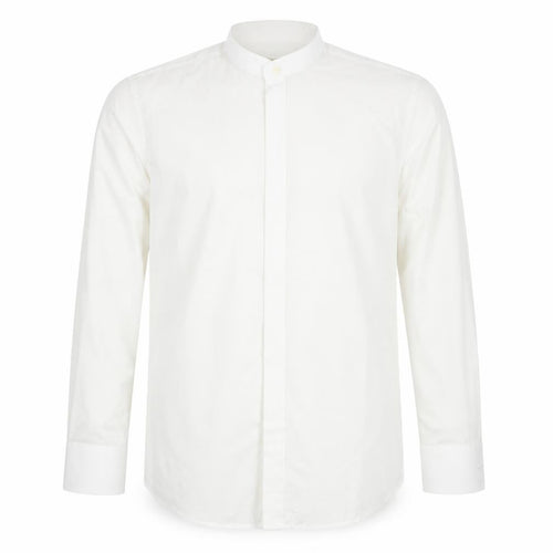 Donitz Men's White 16 Regular Fit Cotton Rich Long Sleeve Dress Shirt