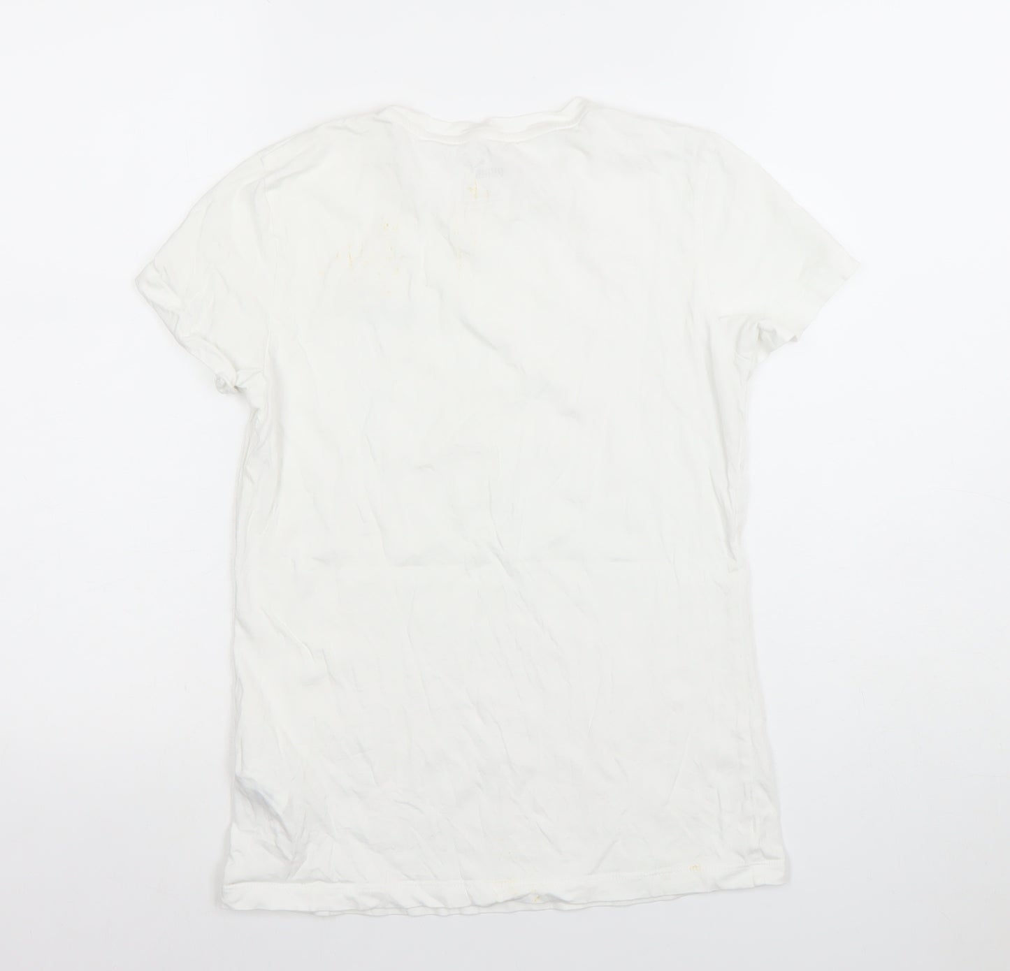 Puma Womens White XS Basic Crew Neck Short Sleeve T-Shirt