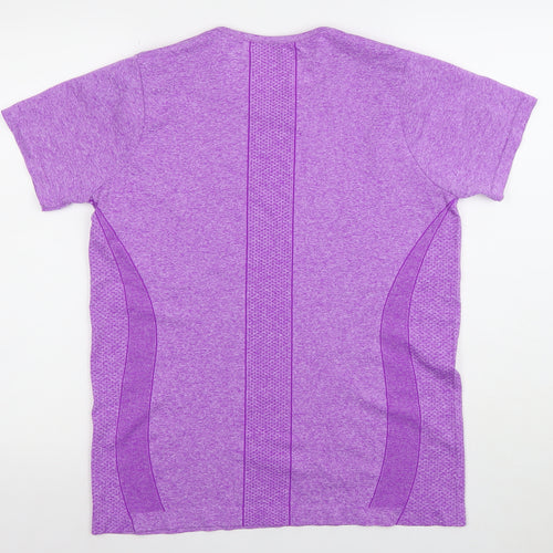 Dunnes Stores Sport Women Purple XL T-Shirt Short Sleeve Performance Top