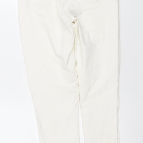 Denim Co. Women's White Skinny Jeans Size 10 Stretch Cotton