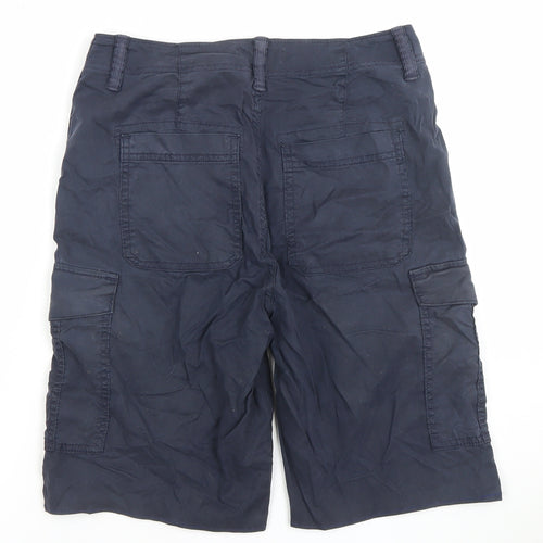 Marks and Spencer Men's Dark Navy Regular Cargo Shorts Size L