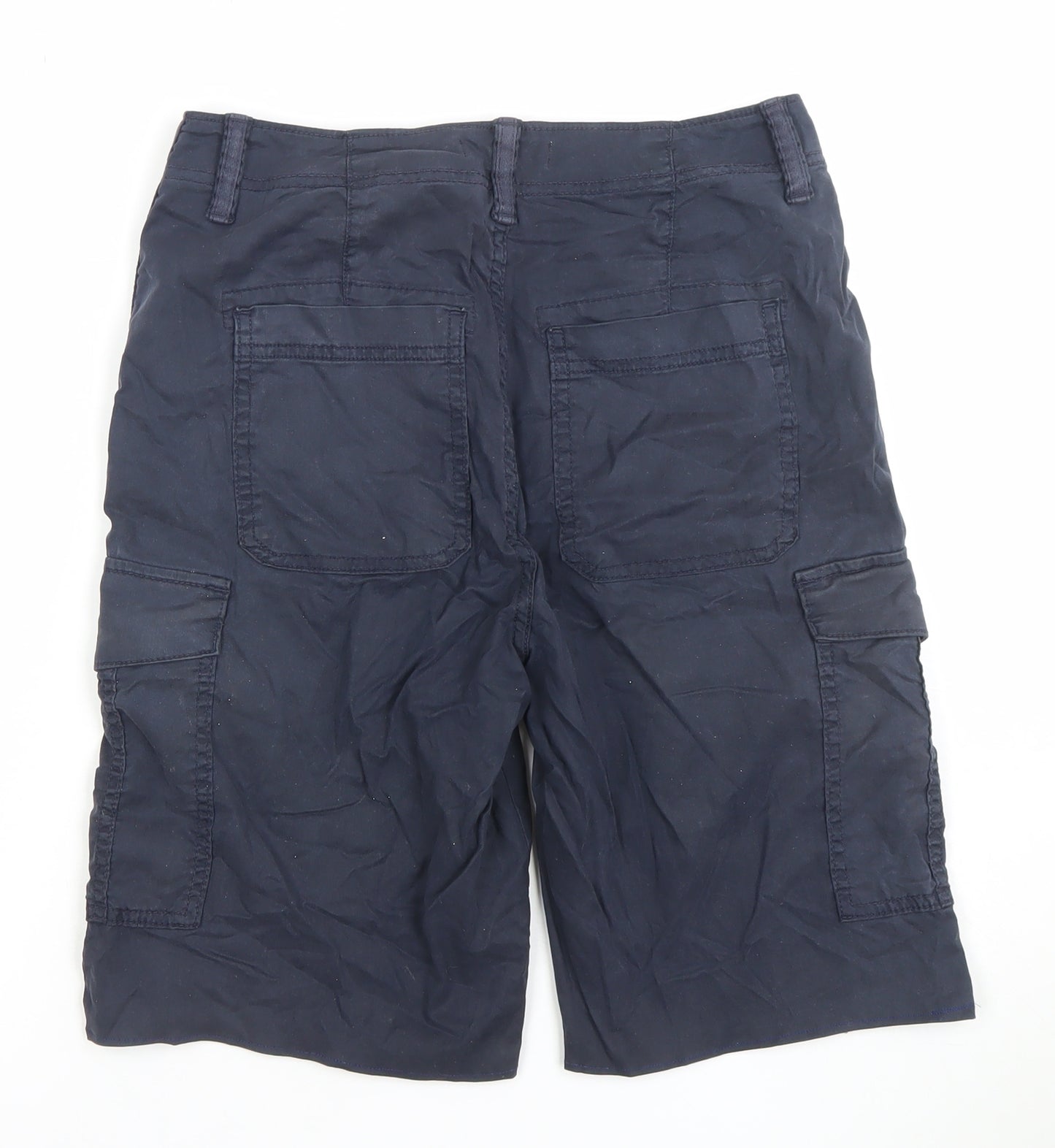 Marks and Spencer Men's Dark Navy Regular Cargo Shorts Size L