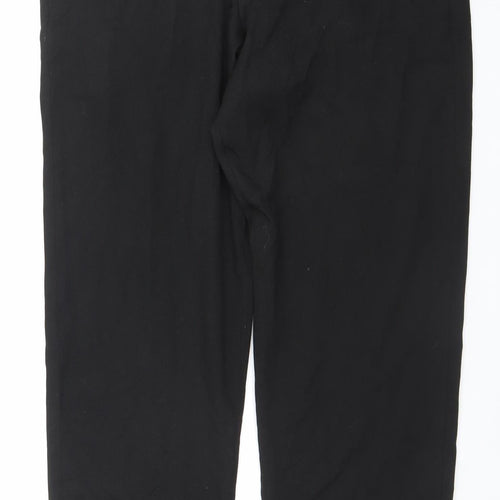 Dunnes Stores Womens Black Straight Leg Trousers Size 18 Polyester Blend