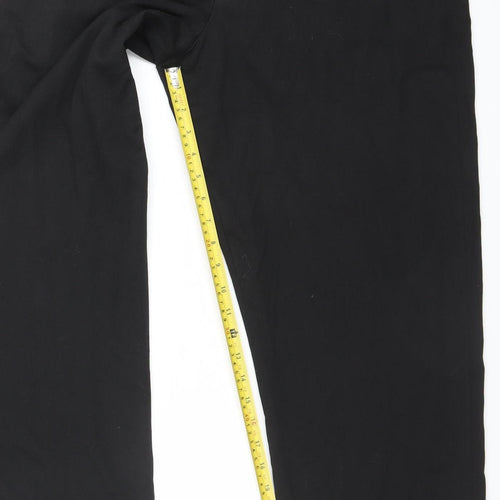 Dunnes Stores Womens Black Straight Leg Trousers Size 18 Polyester Blend