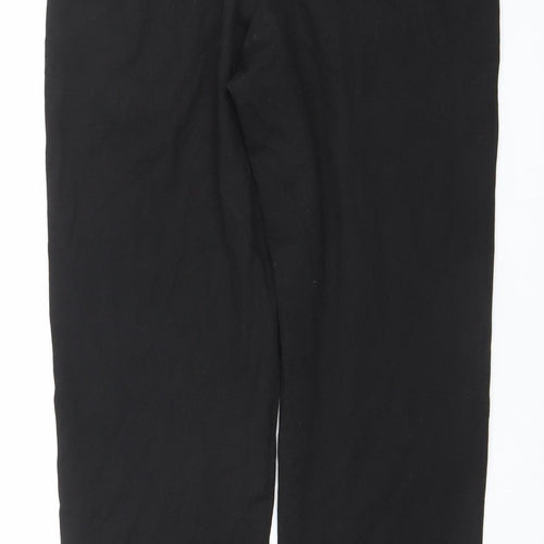 Dunnes Stores Womens Black Straight Leg Trousers Size 18 Polyester Blend