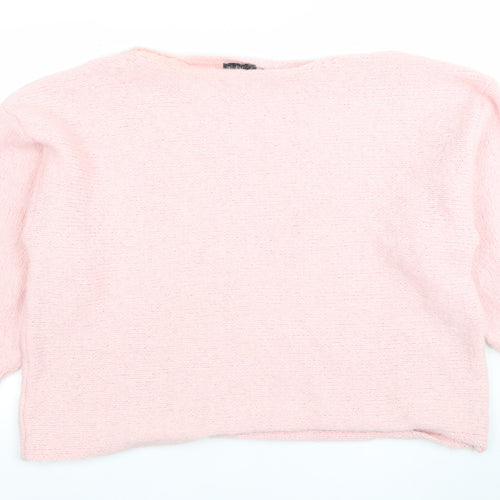 Wallis Women's Pink Size 10 Pullover Jumper Knit Polyester