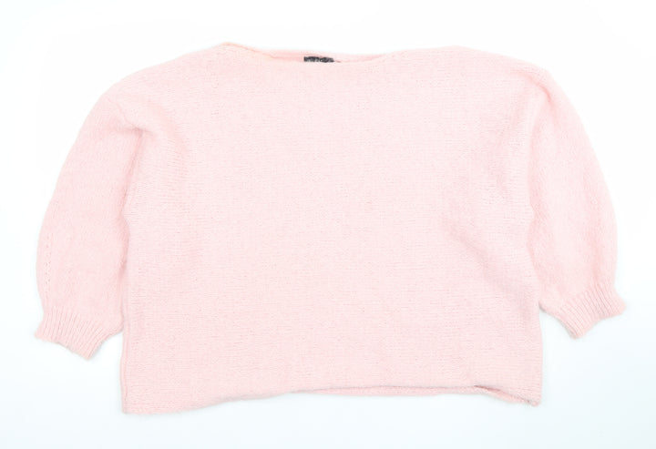 Wallis Women's Pink Size 10 Pullover Jumper Knit Polyester