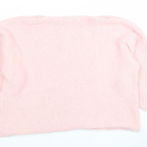 Wallis Women's Pink Size 10 Pullover Jumper Knit Polyester