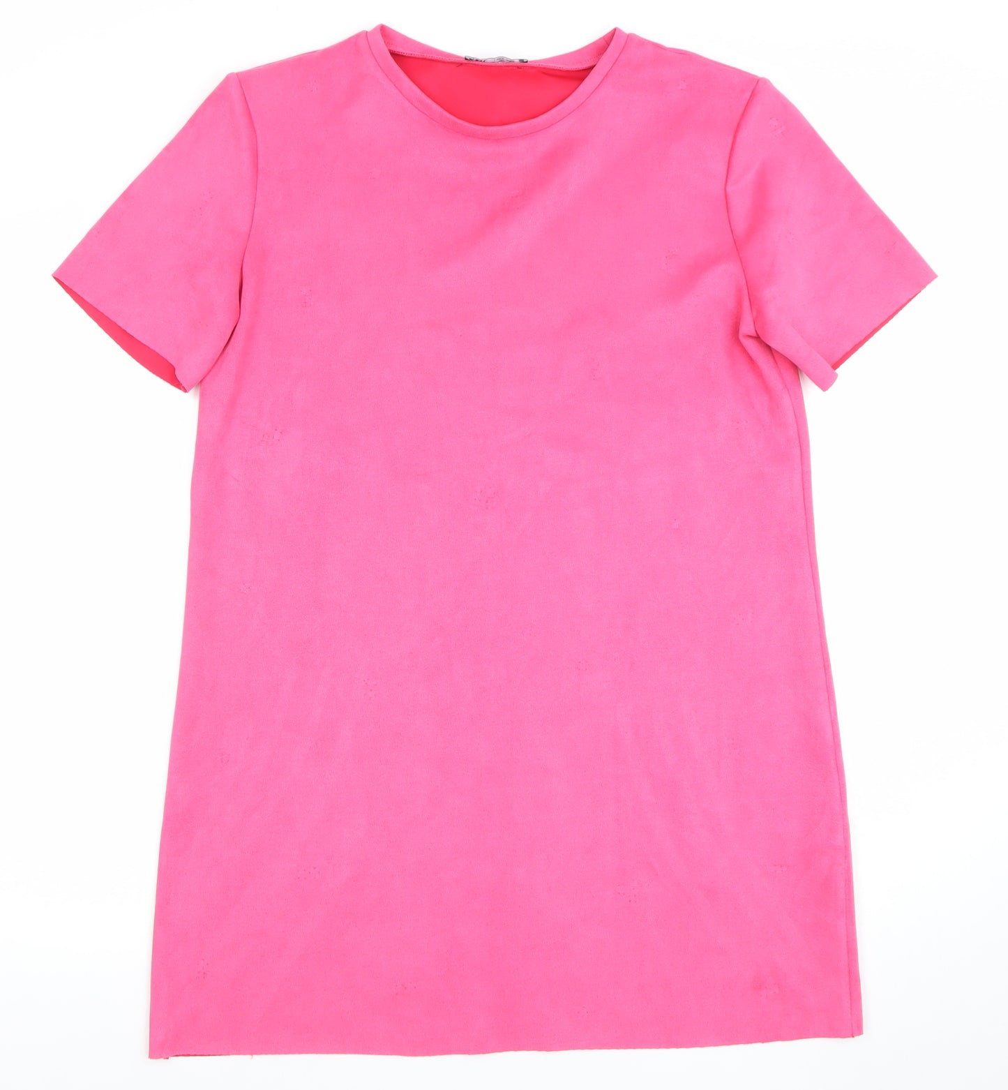 ZARA Women Pink Short Sleeve Shift Dress Size 12