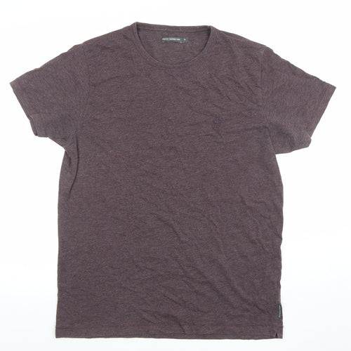 French Connection Men's Brown XL Cotton Jersey Crew Neck T-Shirt